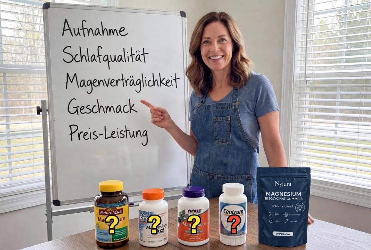 Jessica Bergmann vergleicht Magnesiumpräparate