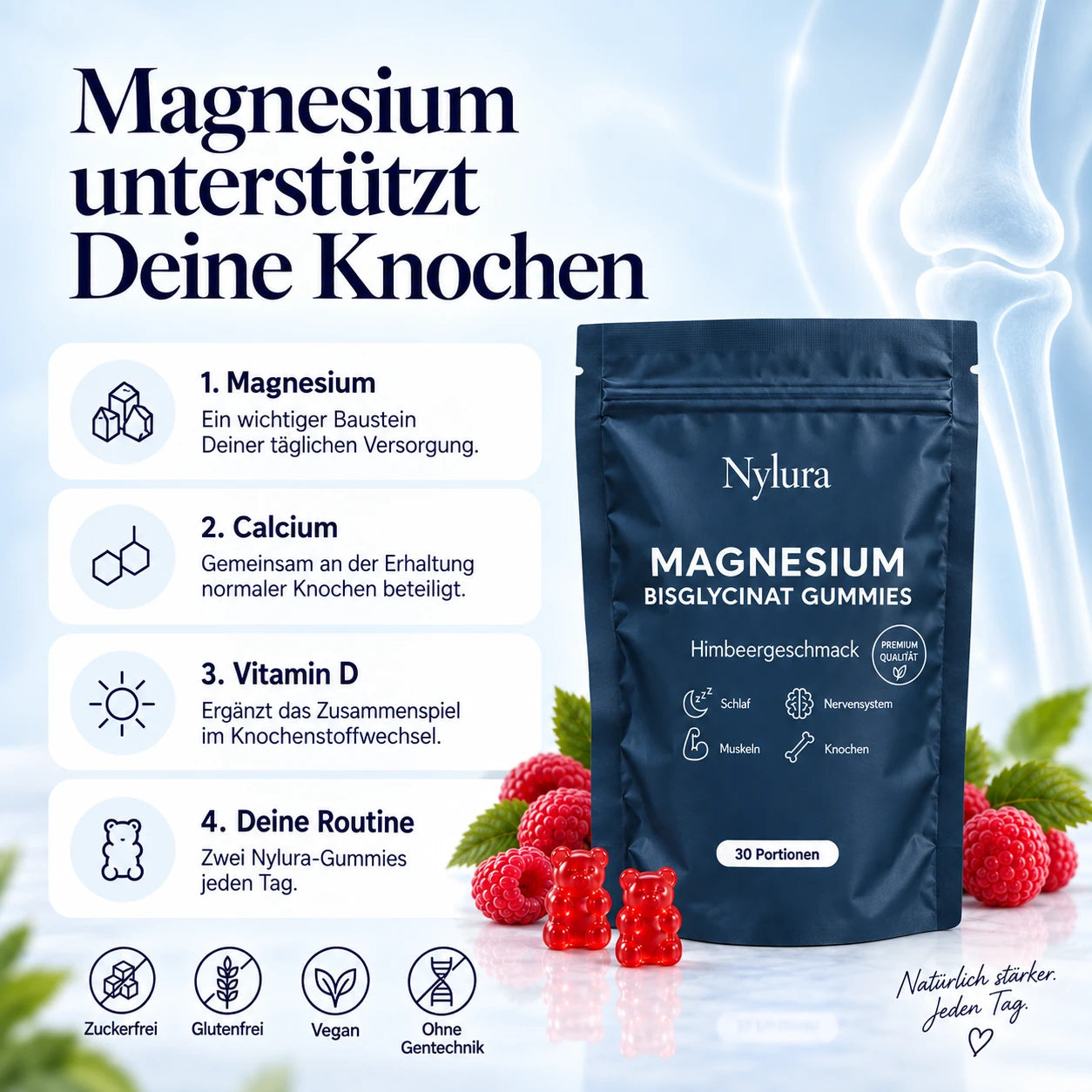 Magnesium und Knochen